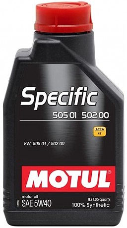 Масло моторне синтетичне д/авто 842411/SPECIFIC 505 01 502 00 SAE 5W40 (1L)/101573