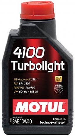 Олія моторна Technosynthese д/авто 387601/4100 TURBOLIGHT SAE 10W40 (1L)/102774
