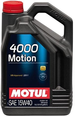 Олія моторна мінеральна д/авто 386406/4000 MOTION SAE 15W40 (5L)/100295