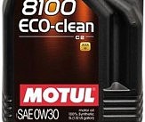 Масло моторное синтетическое д/авто 868051/8100 ECO-CLEAN SAE 0W30 (5L)/102889