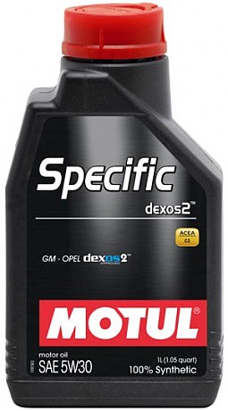 Масло моторне синтетичне д/авто 860011/SPECIFIC DEXOS2 SAE 5W30 (1L)/102638