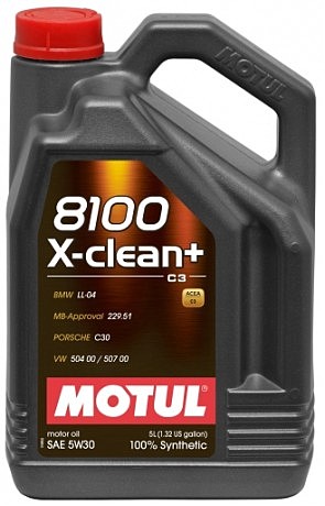 Масло моторное синтетическое д/авто 854751/8100 X-CLEAN+ SAE 5W30 (5L)/102269=106377
