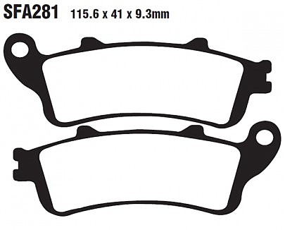 Тормозные колодки скутерные EBC SFA281HH