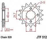 Звезда передняя JT JTF512.14 14x520