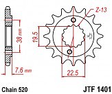 Зірка передня JT JTF1401.14 14x520