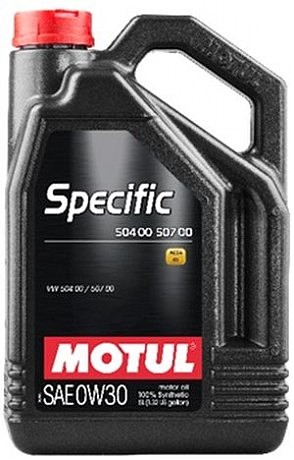 Масло моторное 100% синтетическое д/авто 838651/SPECIFIC 504 00 507 00 SAE 0W30 (5L)/107050