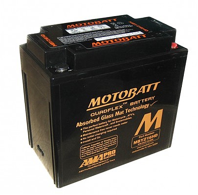 Акумулятор залитий та заряджений AGM 16,5Ah 240A MB MBYZ16HD 150x87x145