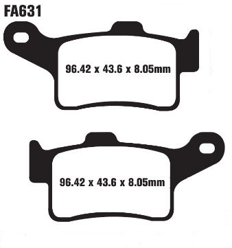 Тормозные колодки EBC FA631HH