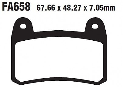 Тормозные колодки EBC FA658