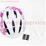 Шлем велосипедный M (55-61 см) съемный козырек, 10 вент. отверстия, системы регулировки по размеру Divider и Run System SRS, бело-розовый SBH-4000