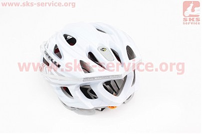 Шлем велосипедный L (59-65 см) съемный козырек, 18 вент. отверстия, системы регулировки по размеру Divider и Run System SRS, бело-серый SBH-5900