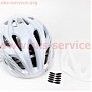 Шлем велосипедный L (59-65 см) съемный козырек, 18 вент. отверстия, системы регулировки по размеру Divider и Run System SRS, бело-серый SBH-5900