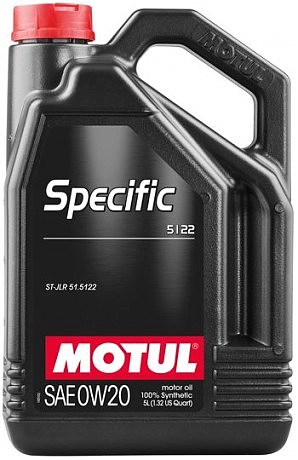 Масло моторное 100% синтетическое д/авто 867606/SPECIFIC 5122 SAE 0W20 (5L)/107339