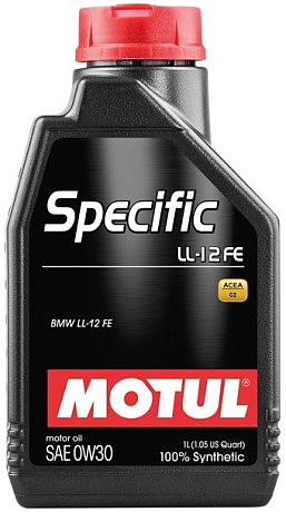 Масло моторное 100% синтетическое д/авто 832601/SPECIFIC LL-12 FE SAE 0W30 (1L)/107301