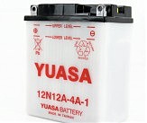 Аккумулятор сухозаряженный 12Ah 110A YUASA 12N12A-4A-1 134x80x160
