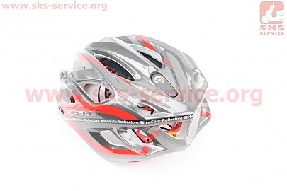 Шлем велосипедный L (59-65 см) съемный козырек, 16 вент. отверстия, системы регулировки по размеру Divider и Run System SRS, черно-красный SBH-5500
