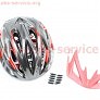 Шлем велосипедный M (55-61 см) съемный козырек, 16 вент. отверстия, системы регулировки по размеру Divider и Run System SRS, черно-красный SBH-5500