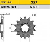 Звезда передняя SS 35713 13x520