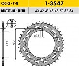Зірка задня SS 1-3547-50 50x520