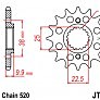 Зірка передня JT JTF403.15 15x520