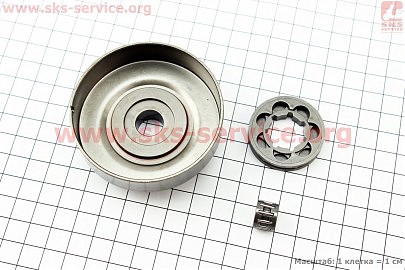 Тарелка сцепления + звезда 3/8-7 MS-170/171/180/181/190T/191T/210/211/230/250 + подшипник