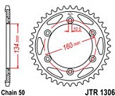 Звезда задняя JT JTR1306.40ZBK 40x530