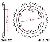 Звезда задняя JT JTR893.38ZBK 38x525