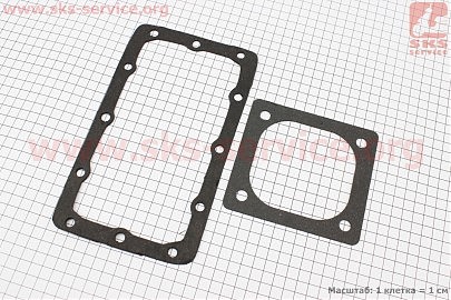 Прокладки радиатора, к-кт 2 детали, (корко-каучуковая) Тип 1