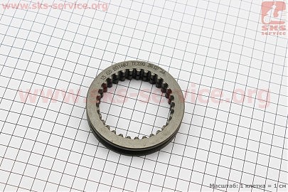 Муфта рухома вала відбора потужності L-17mm, Z-31 Foton 244, Jinma 244/264 (TE250.361D-24)