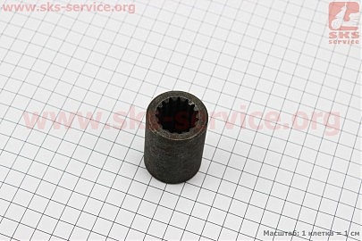 Муфта соединительная вала сцепления D-36mm, L-50mm, Z-15 Foton 244, Jinma 244/264 (FT250.36.105)