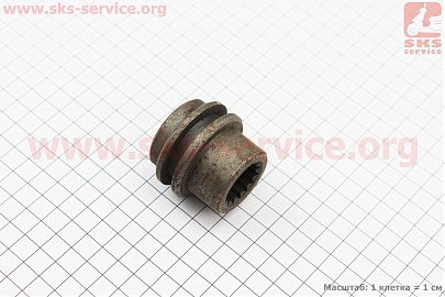 Муфта включення вала відбора потужності L-43mm, Z-15 Jinma 200/204/240/244 (160.37.149)