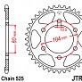 Звезда задняя JT JTR1489.41 41x525