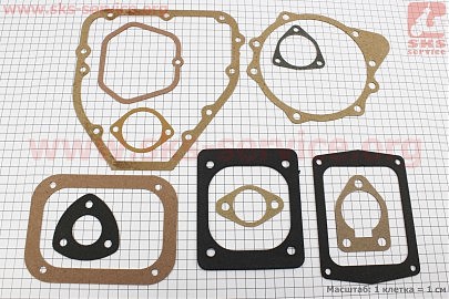 Прокладки двигателя R180NM-80mm, к-кт 13 деталей, под короткую крышку