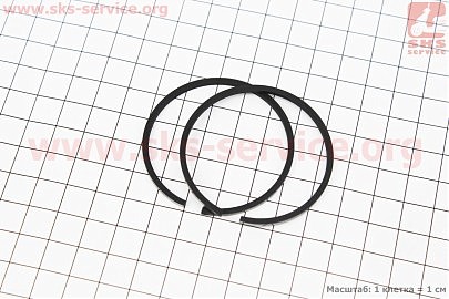 Кільця поршневі к-кт 2шт 50х2mm ТАЙГА, ПОЛЬЩА