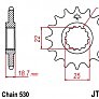 Зірка передня JT JTF743.15RB 15x530