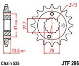 Зірка передня JT JTF296.15RB 15x525