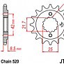 Звезда передняя JT JTF512.15RB 15x520
