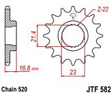 Зірка передня JT JTF582.16RB 16x520