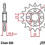 Зірка передня JT JTF1373.16RB 16x520