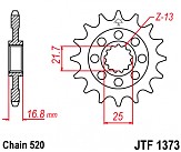 Зірка передня JT JTF1373.16RB 16x520