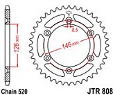 Звезда задняя JT JTR808.49SC 49x520