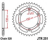 Звезда задняя JT JTR251.50SC 50x520