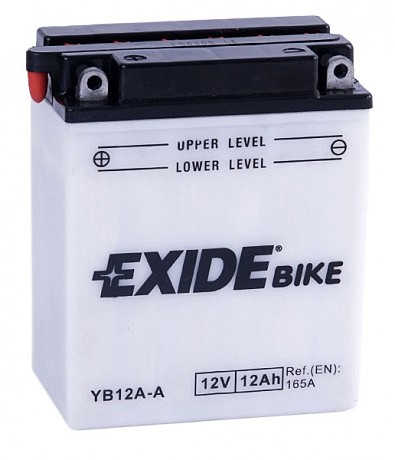 Акумулятор кислотний 12Ah 165A EXIDE EB12A-A = YB12A-A 134x80x160