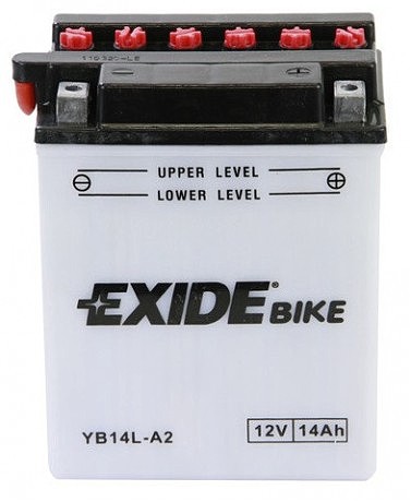 Аккумулятор кислотный 14Ah 145A EXIDE EB14L-A2 = YB14L-A2
 134x89x166