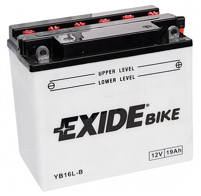 Аккумулятор кислотный 19Ah 190A EXIDE EB16L-B = YB16L-B
 175x100x155