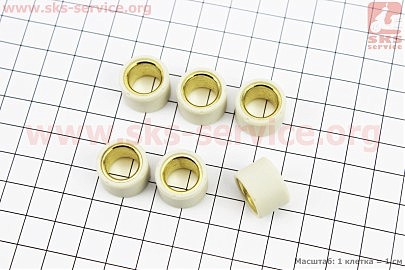 Ролики варіатора 6шт, Suzuki 17x12 &mdash; 6,0г