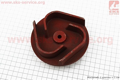 Робоче колесо (крильчатка) D-119mm, під вал d-20mm, 3 лопаті, чавун