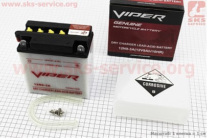 Аккумулятор 12V9Ah 12N9-BS(MF) кислотный (L135*W75*H137mm) "МОТО"