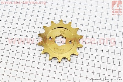 Звезда передняя CG/CB-520H-14T (шлиц 4мм) GOLD