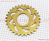 Звезда задняя 520-31T - d=58; 4отв.*90mm GOLD